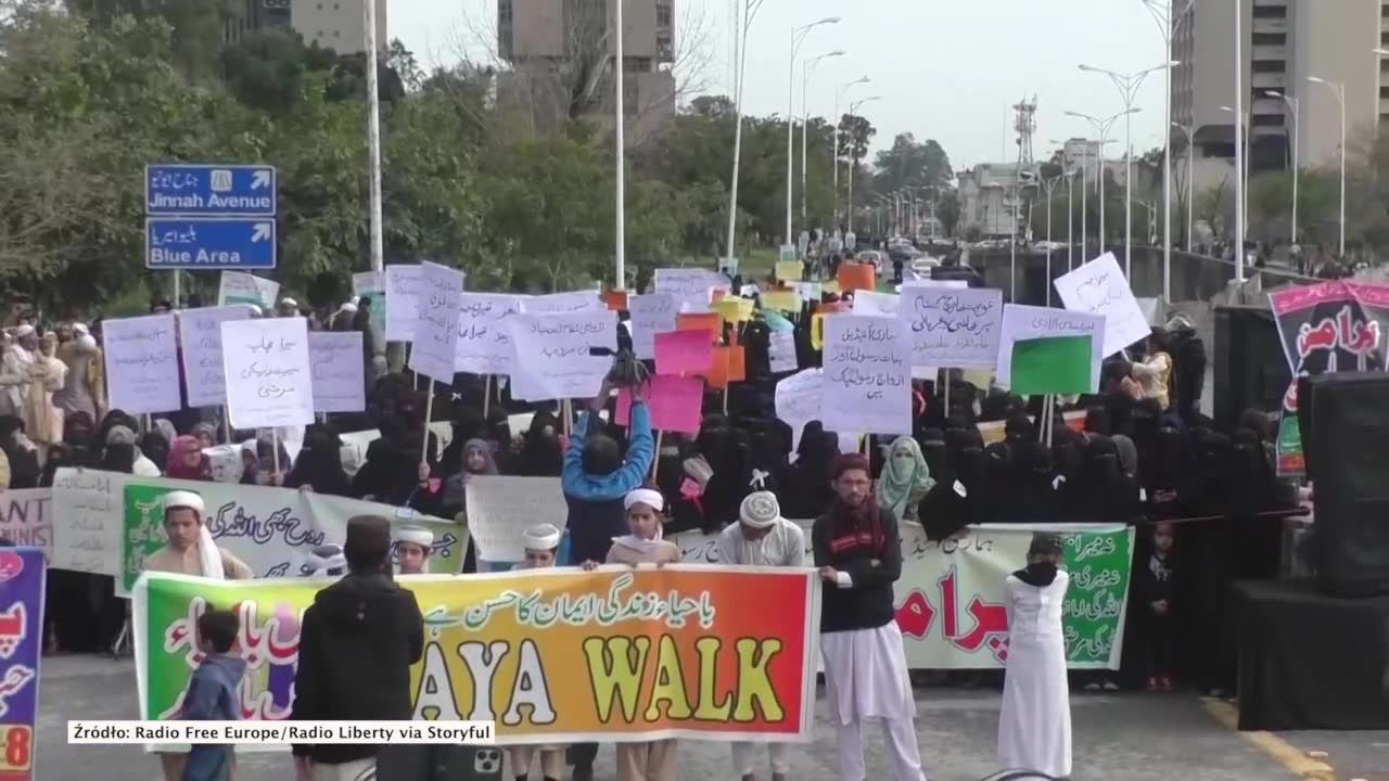 Islamiści obrzucili feministki kamieniami podczas demonstracji w Pakistanie. Siedem osób zostało rannych