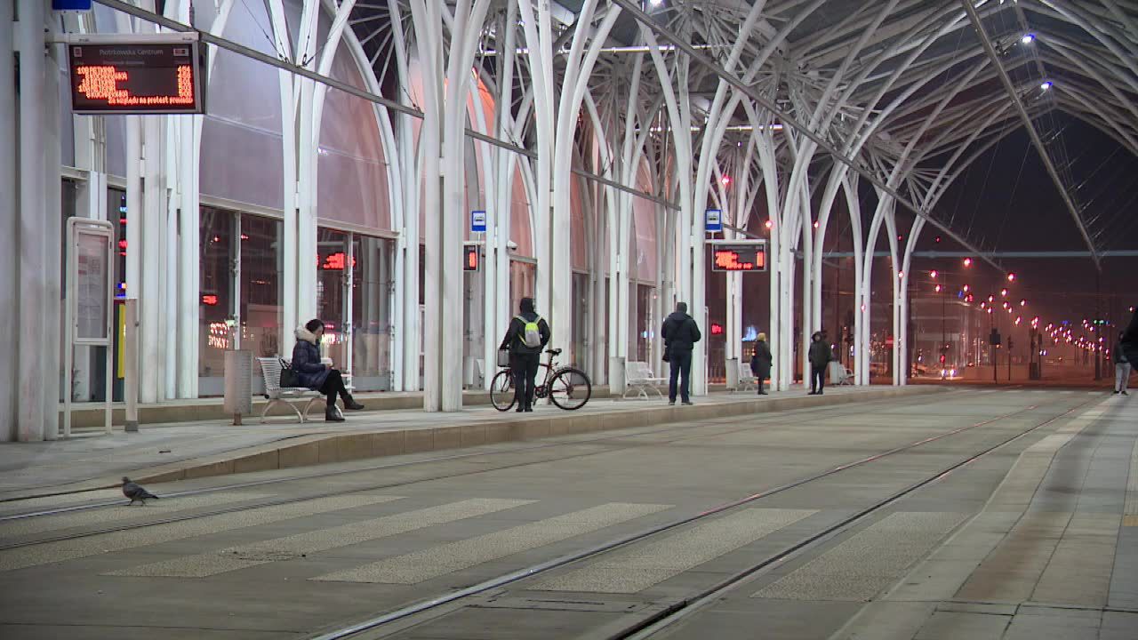 Strajk ostrzegawczy kierowców komunikacji miejskiej w Łodzi