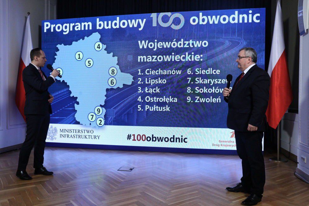 Szacunkowa wartość programu 100 obwodnic to 28 mld zł