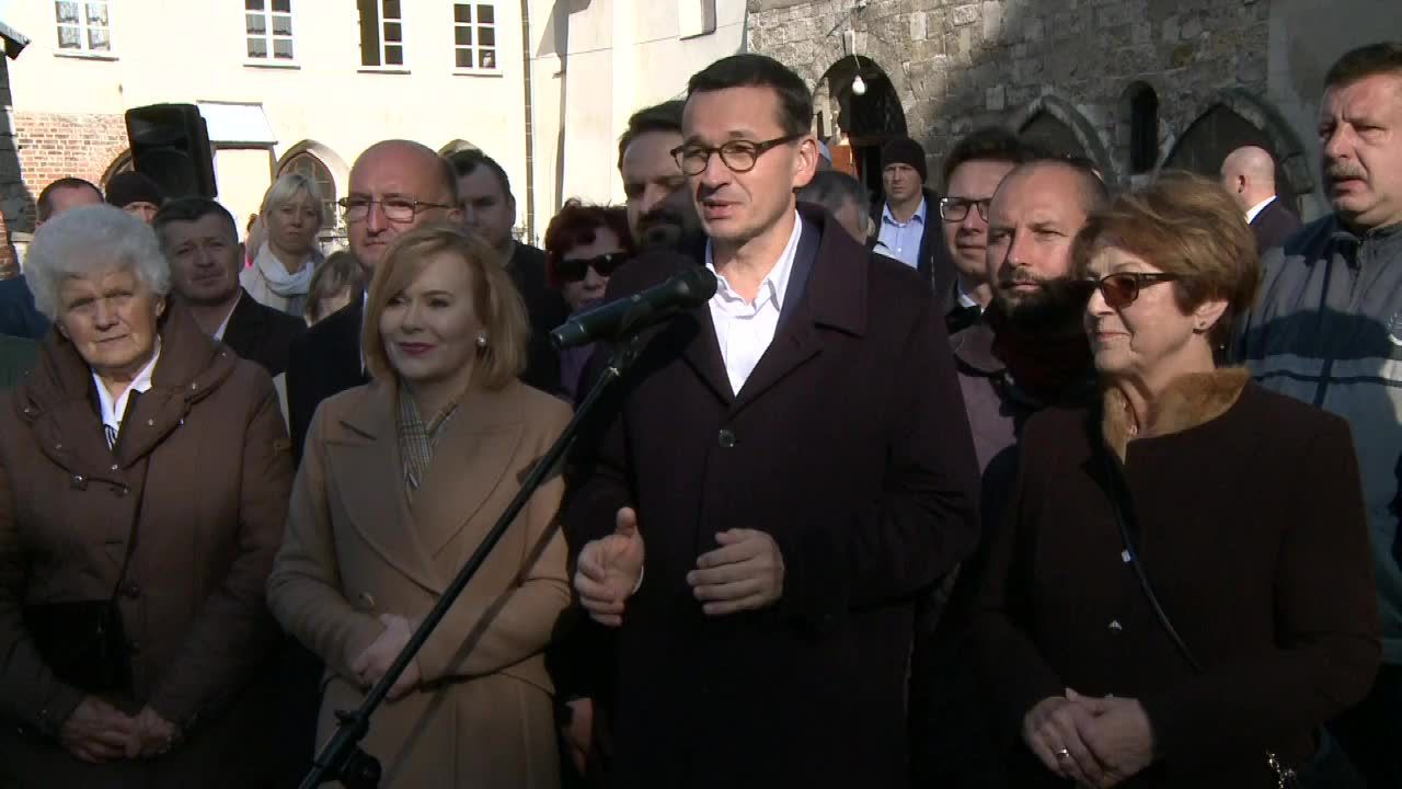 M. Morawiecki zapowiada wprowadzenie 13 i 14 emerytury zaraz po wygranych wyborach