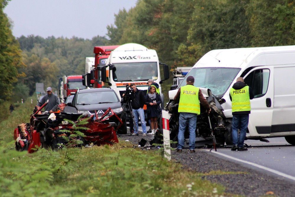 Łódzkie: cztery osoby zginęły w wypadku na dk 91 w Borkach k. Radomska