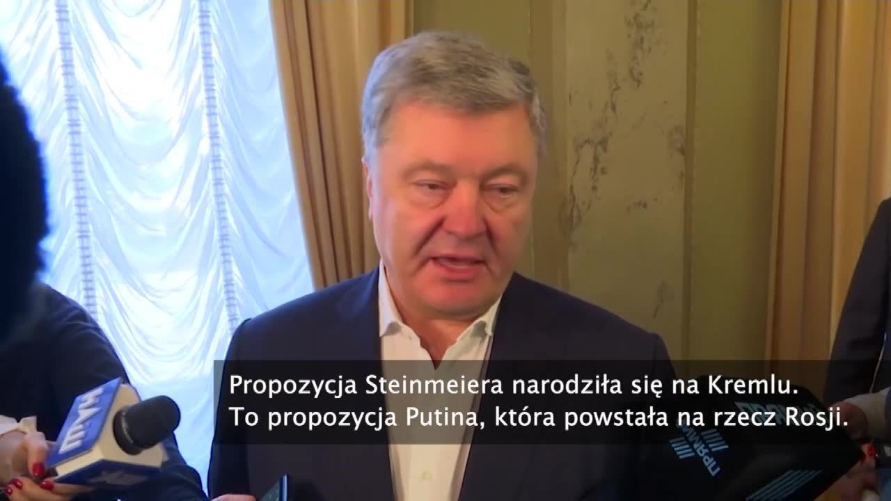 P. Poroszenko o porozumieniu między Rosją a Ukrainą