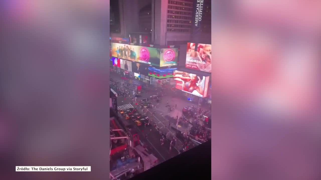 Wybuch paniki na Times Square po wystrzale z rury wydechowej