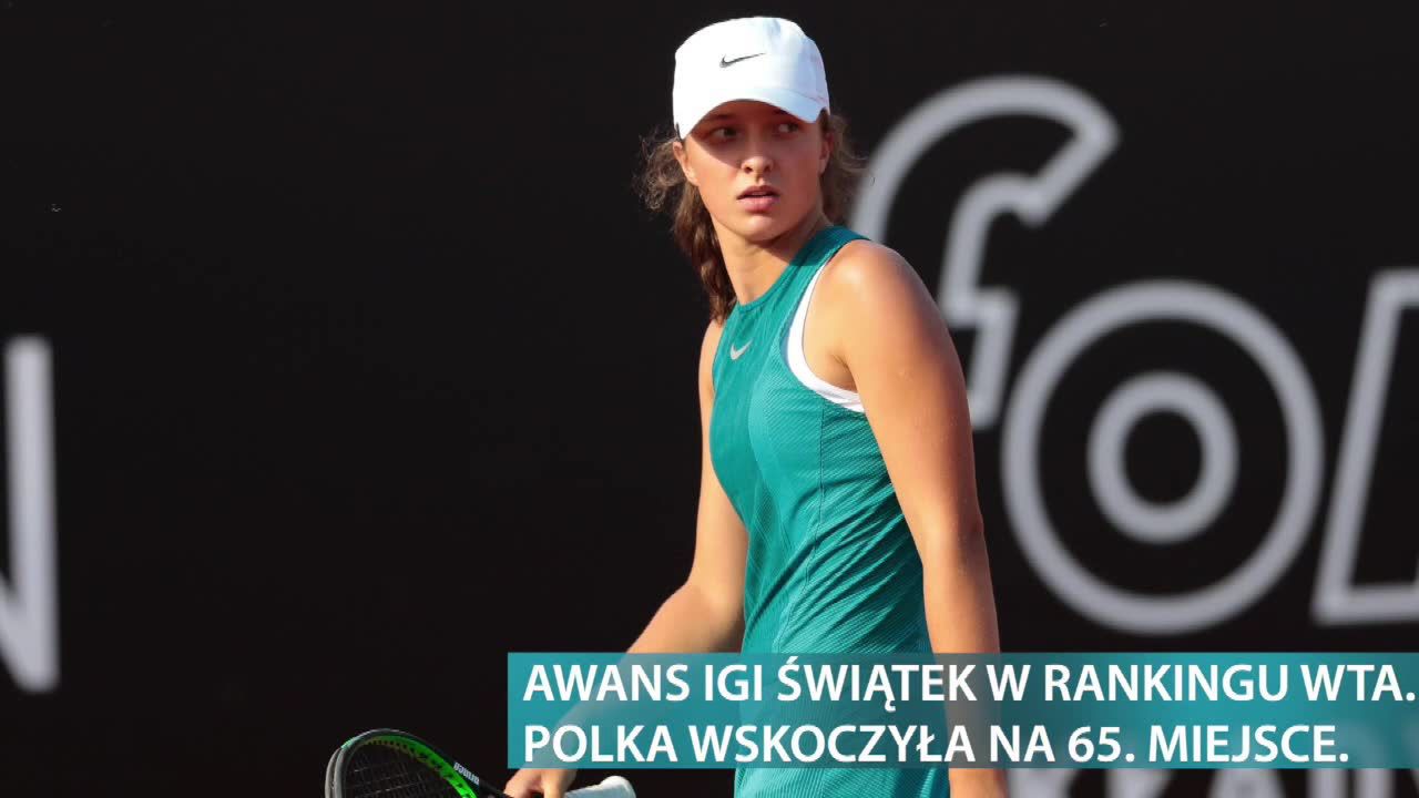 Awans Igi Świątek w rankingu WTA – Polka wskoczyła na 65. miejsce. Liderką wciąż jest Ashleigh Barty