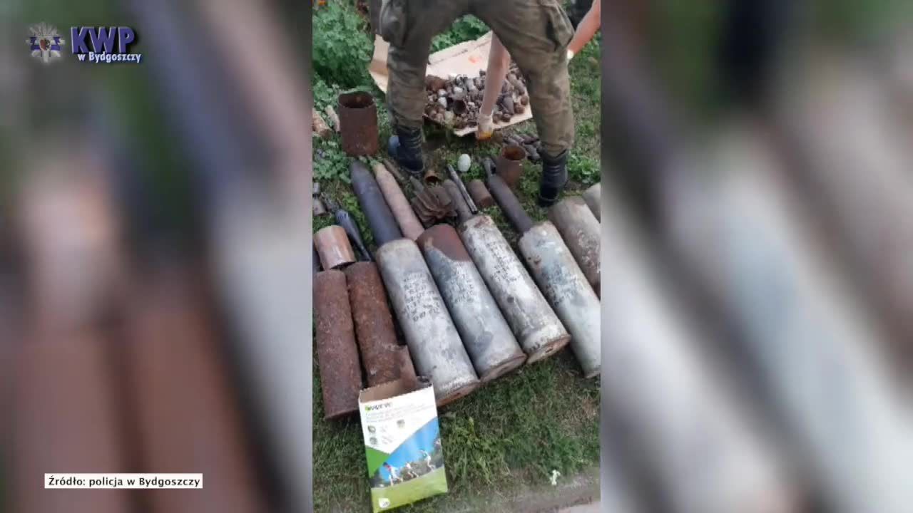 Skład broni z czasów II wojny światowej zlikwidowany pod Wąbrzeźnem