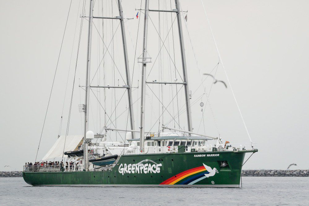 Interwencja straży granicznej na statku Greenpeace