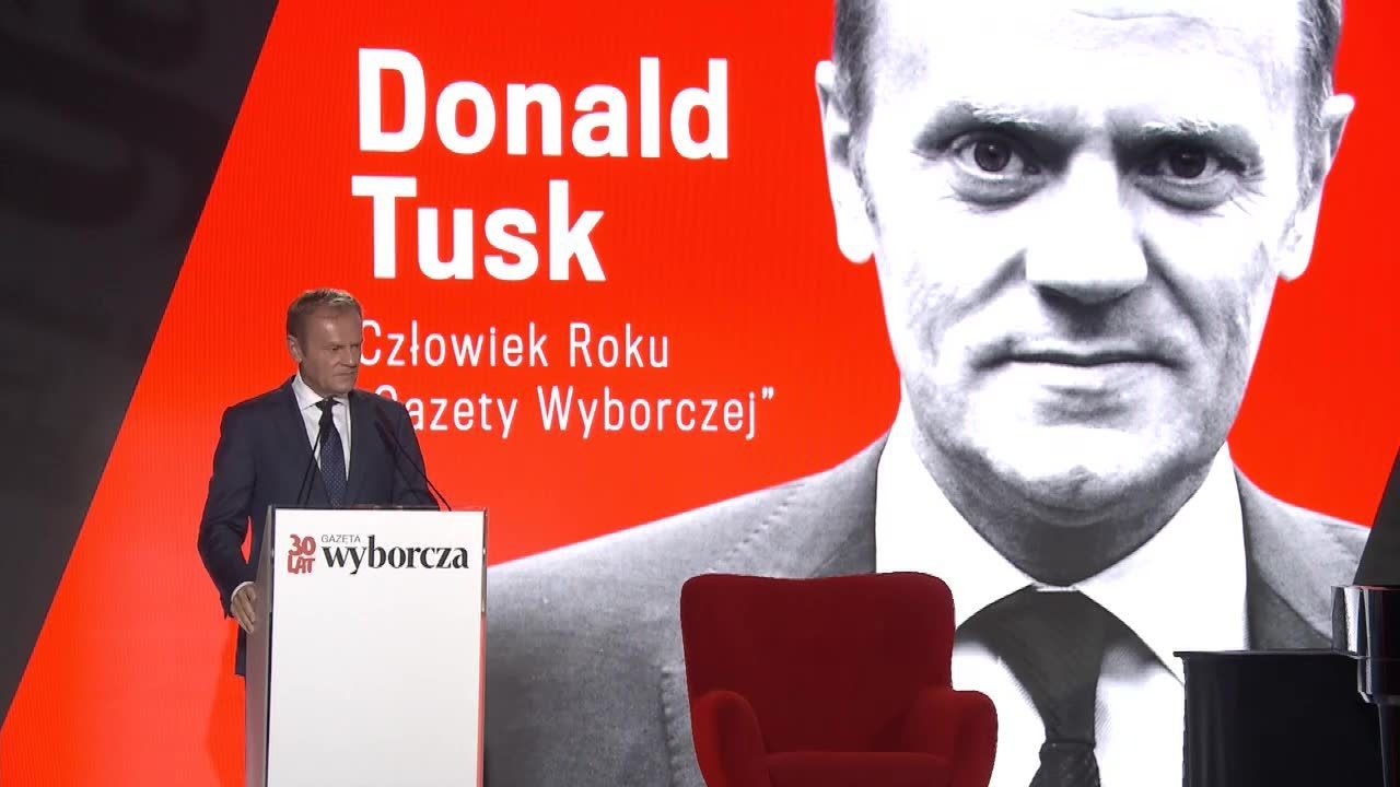 Donald Tusk został “Człowiekiem Roku” Gazety Wyborczej