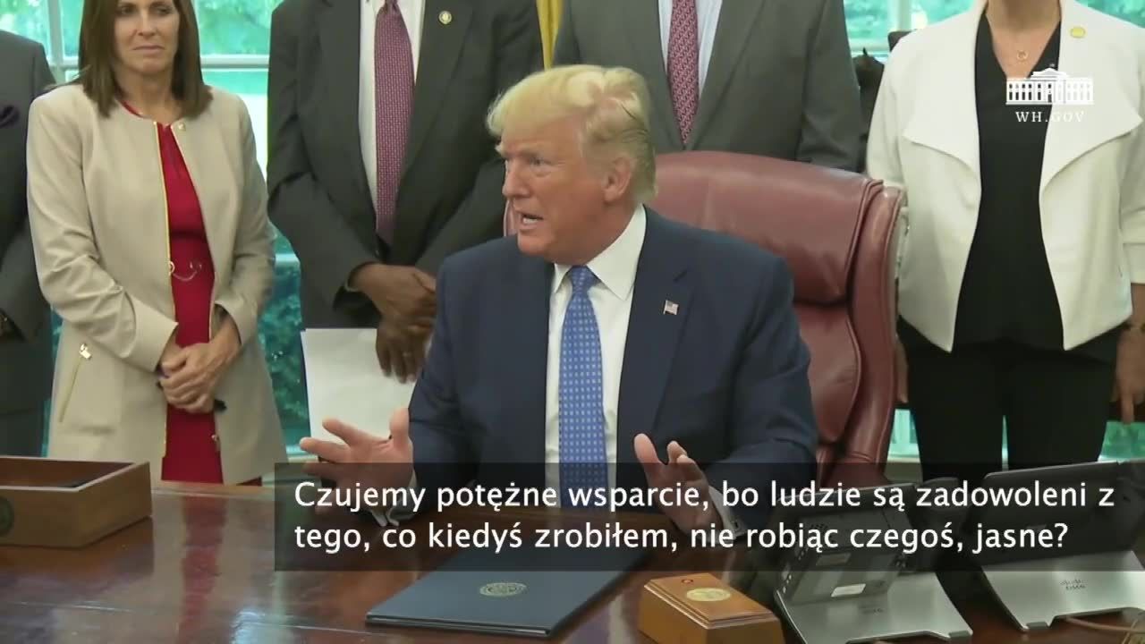 D. Trump o nowych sankcjach nałożonych na Iran