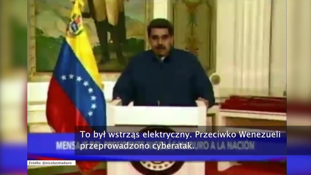 Nicolas Maduro oskarża Donalda Trumpa o cyberatak, który uszkodził sieć energetyczną w Wenezueli