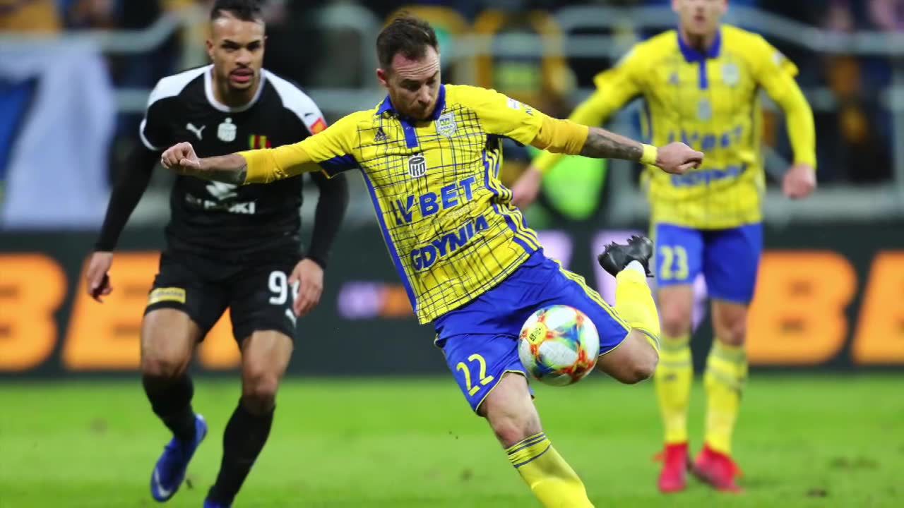 Arka Gdynia przegrała u siebie z Koroną Kielce 1:2 w spotkaniu 21. kolejki ekstraklasy