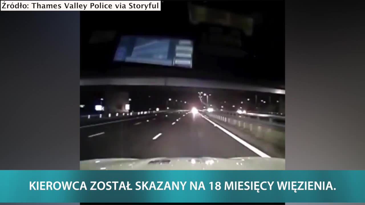 Niebezpieczna sytuacja na autostradzie. Pijany kierowca jechał pod prąd i cudem uniknął zderzenia