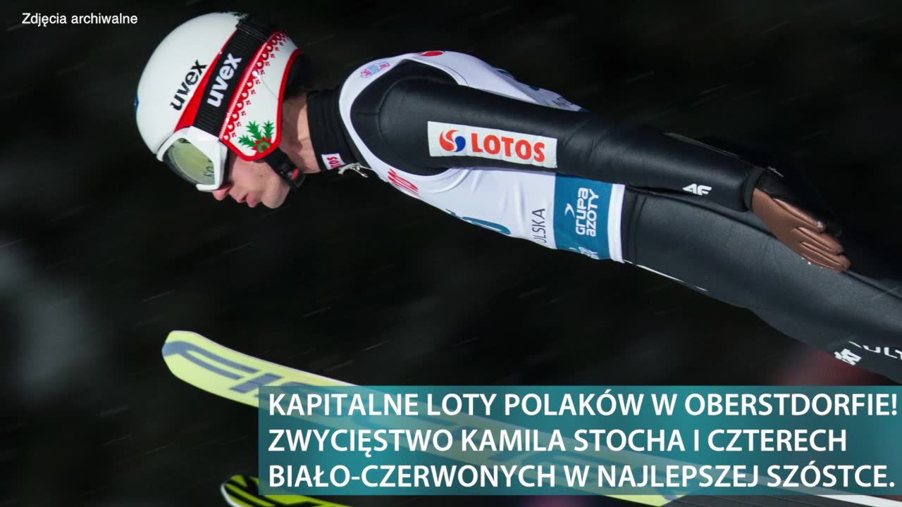 Kapitalne loty Polaków w Oberstdorfie! Zwycięstwo Kamila Stocha i czterech Biało-Czerwonych w szóstce