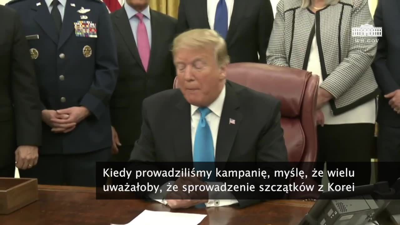 D. Trump o postępach denuklearyzacji Korei Północnej