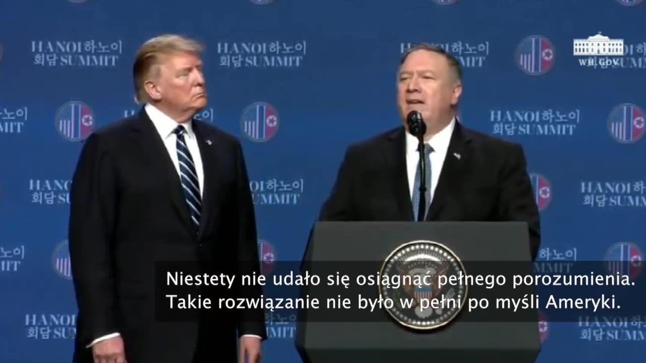 “Chcieli, żebyśmy znieśli sankcje w całości, a my nie mogliśmy tego zrobić”. D. Trump o przyczynach zakończenia szczytu w Hanoi