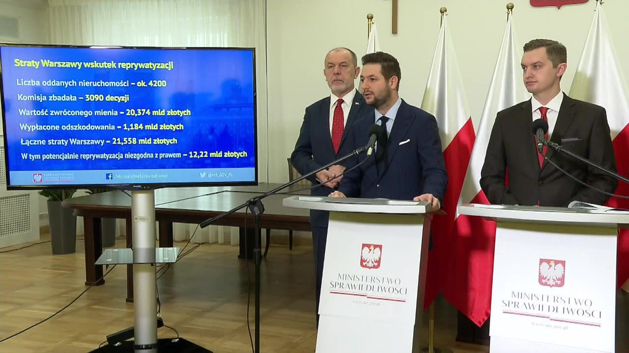 “Zbadaliśmy 3 tys. decyzji. Straty Warszawy wyniosły 21 558 mln złotych”. P. Jaki zaprezentował raport komisji ds. wyjaśnienia afery reprywatyzacyjnej