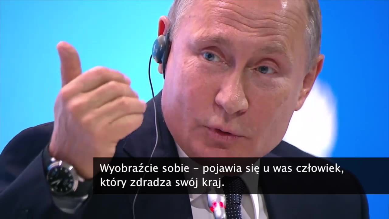 W. Putin: Skripal to drań i zdrajca ojczyzny