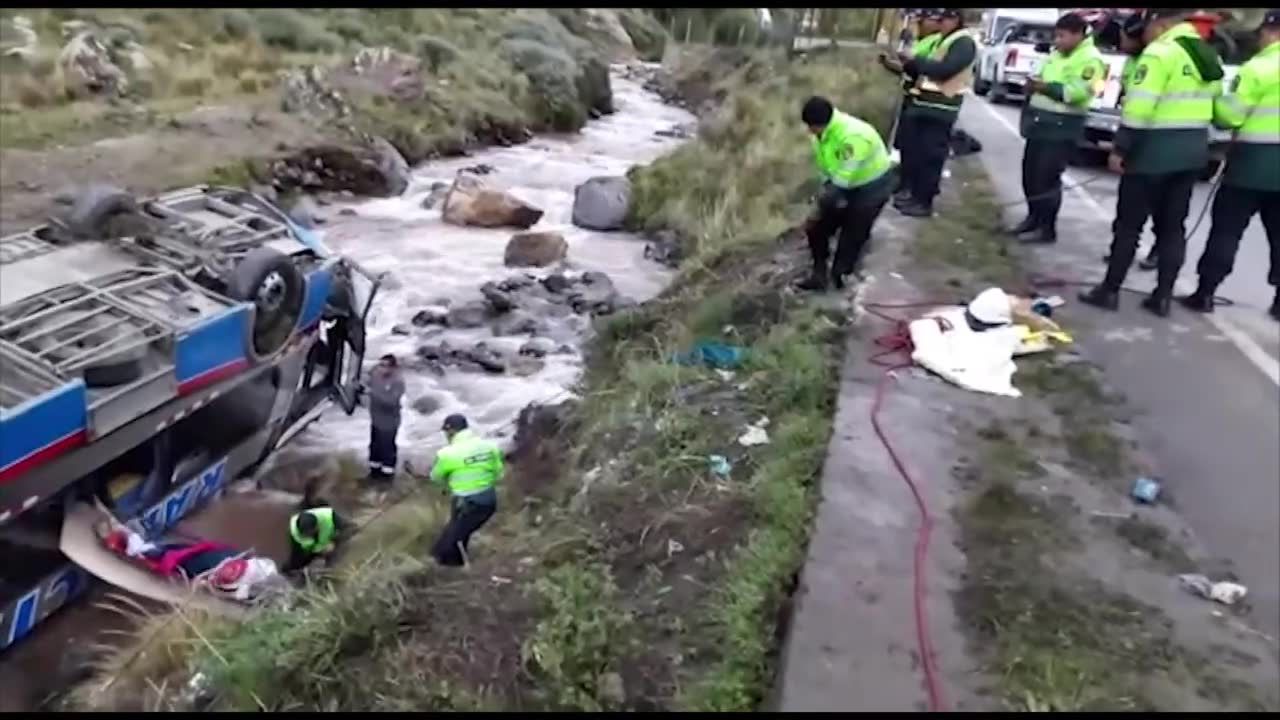 Wypadek autobusu w Peru. 10 osób zginęło, co najmniej 30 rannych