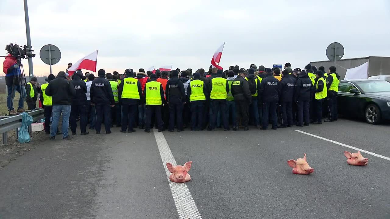 Koniec protestu rolników na A2