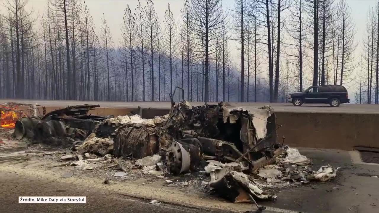 Dramatyczny widok na amerykańskiej autostradzie