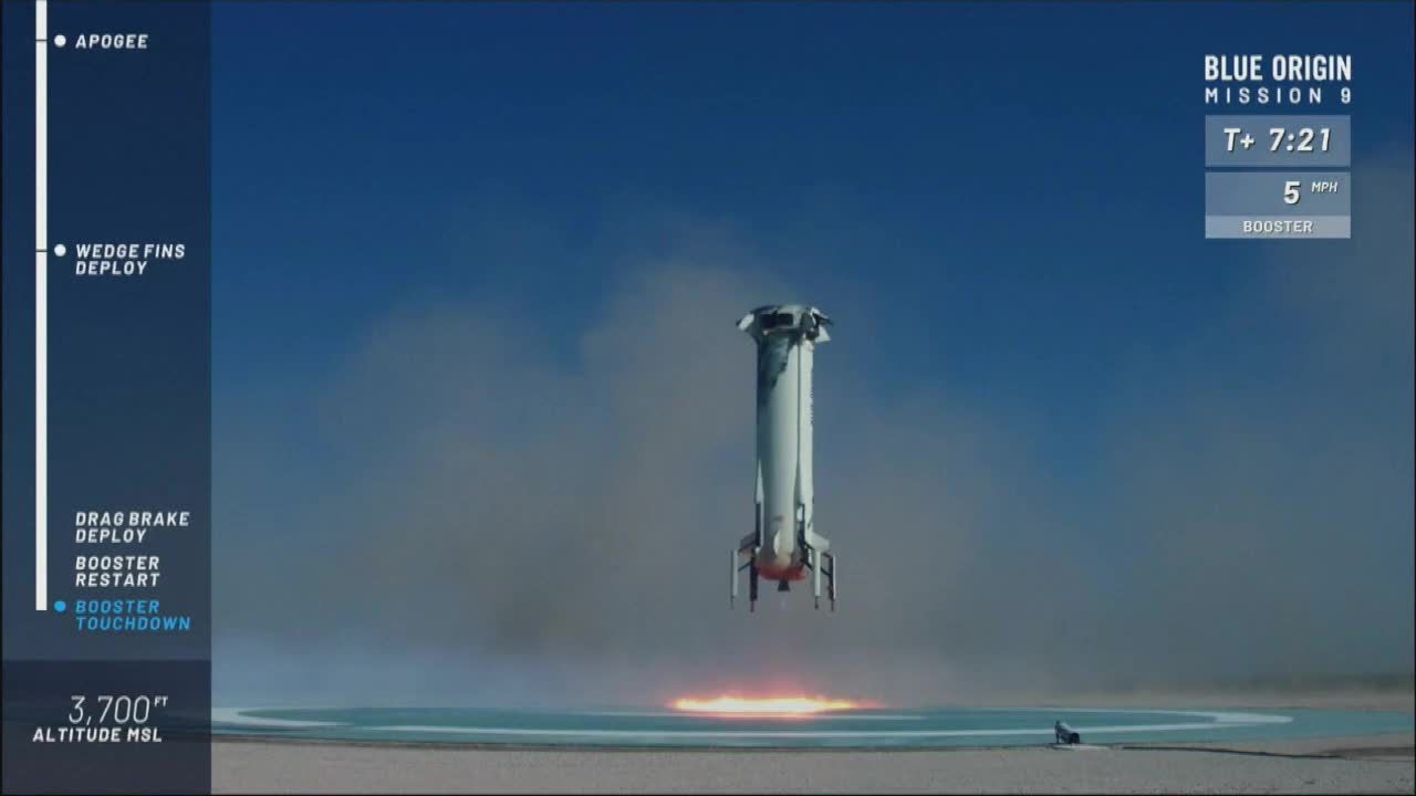 Kolejny udany start i lądowanie rakiety Blue Origin. Być może wkrótce zabierze w kosmos turystów