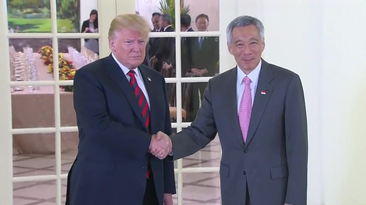 D. Trump zjadł obiad z premierem Singapuru. Ostatnie godziny przed szczytem z Kim Dzong Unem