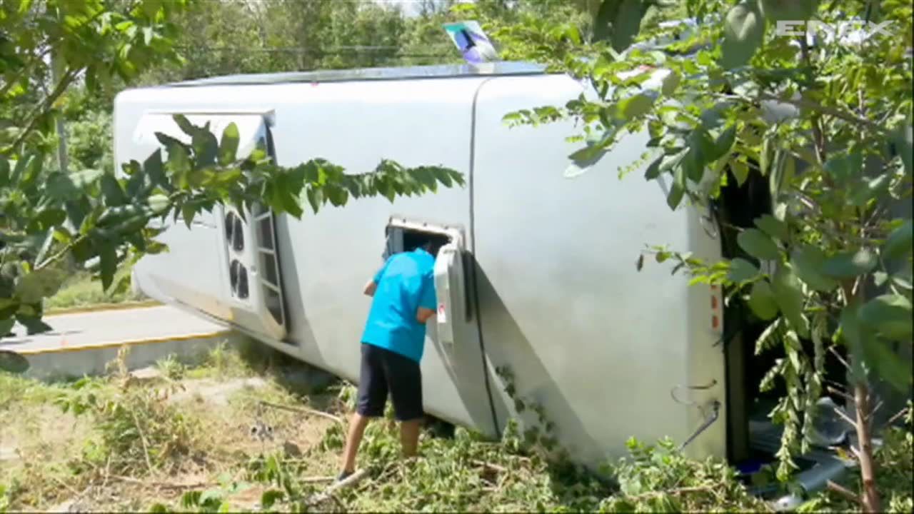 Bus z francuskimi turystami wywrócił się w Meksyku. Dziesięć osób trafiło do szpitala