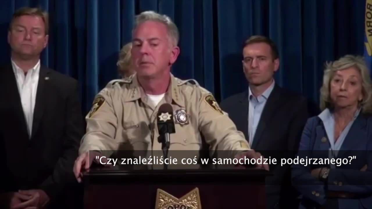 Szeryf Las Vegas o materiałach wybuchowych znalezionych w aucie napastnika