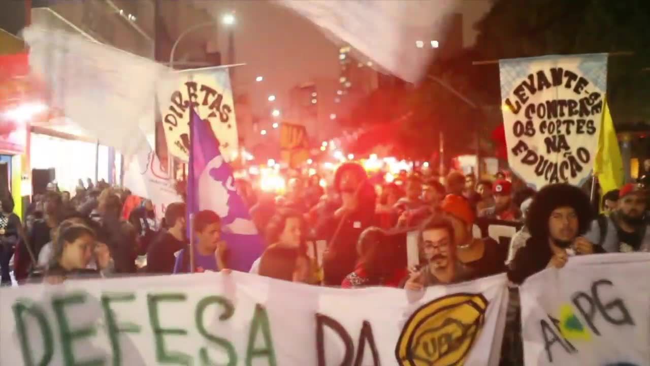 Kilkuset studentów protestowało w Sao Paulo przeciw skorumpowanemu prezydentowi