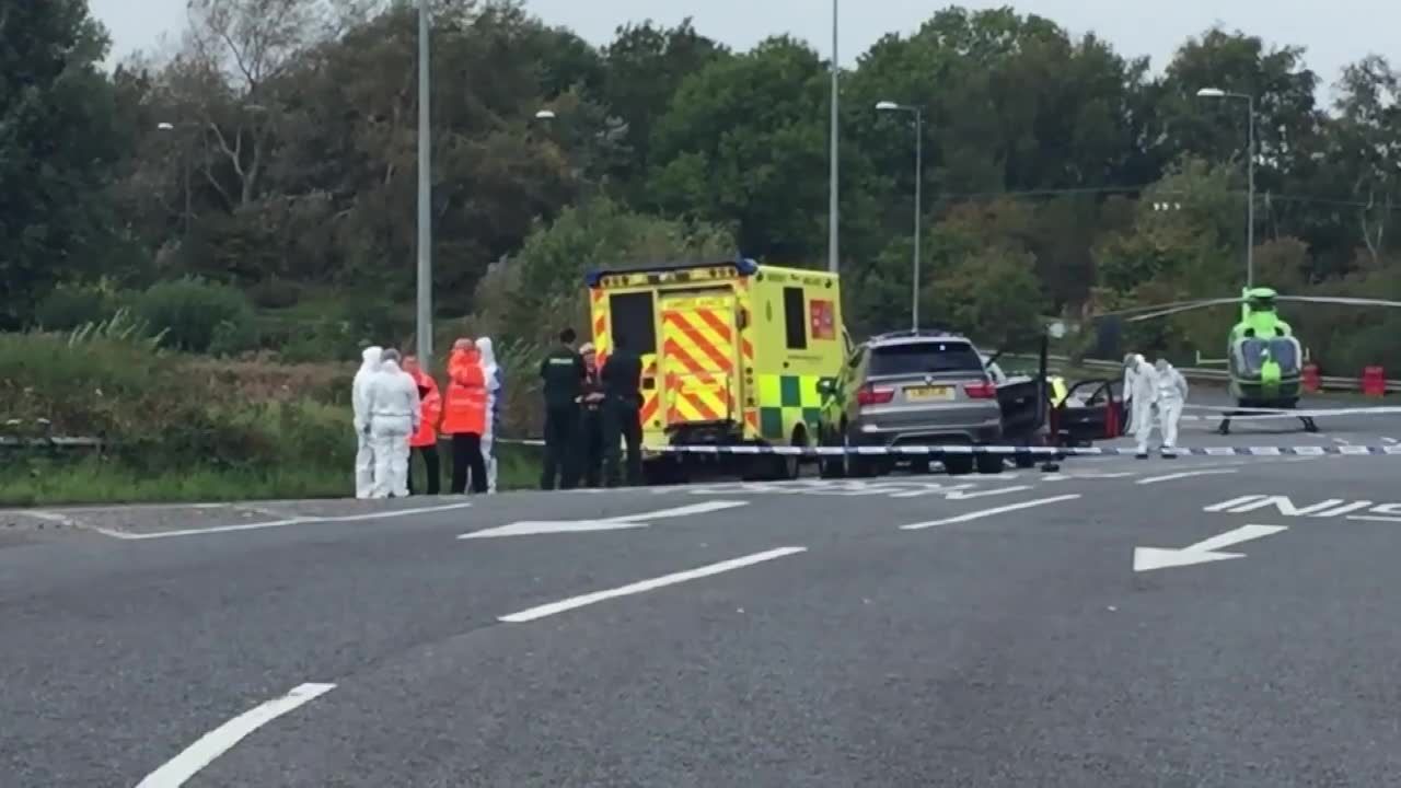 Wielka Brytania: strzały na autostradzie, akcja policji. Nie żyje kierowca