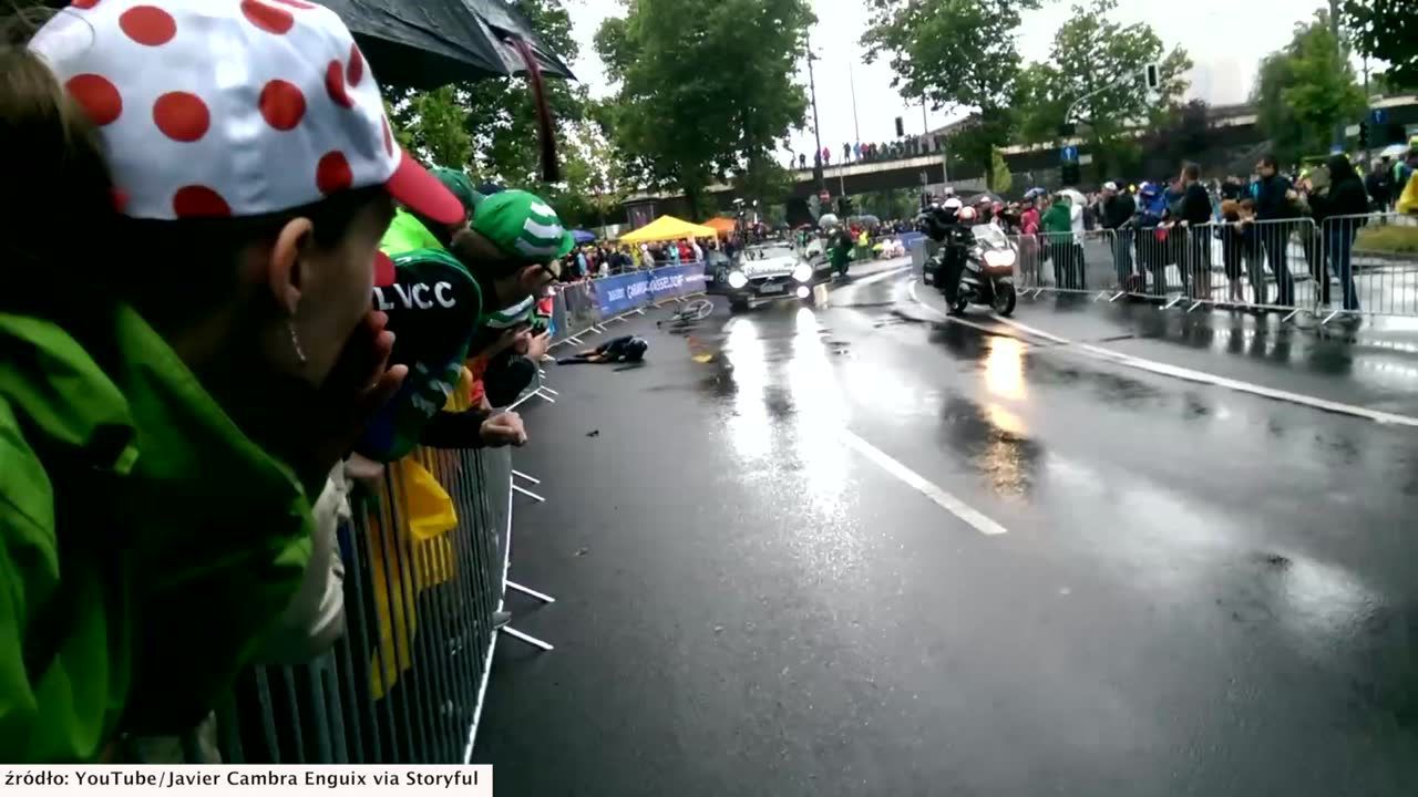 Poważny wypadek doświadczonego kolarza na Tour de France