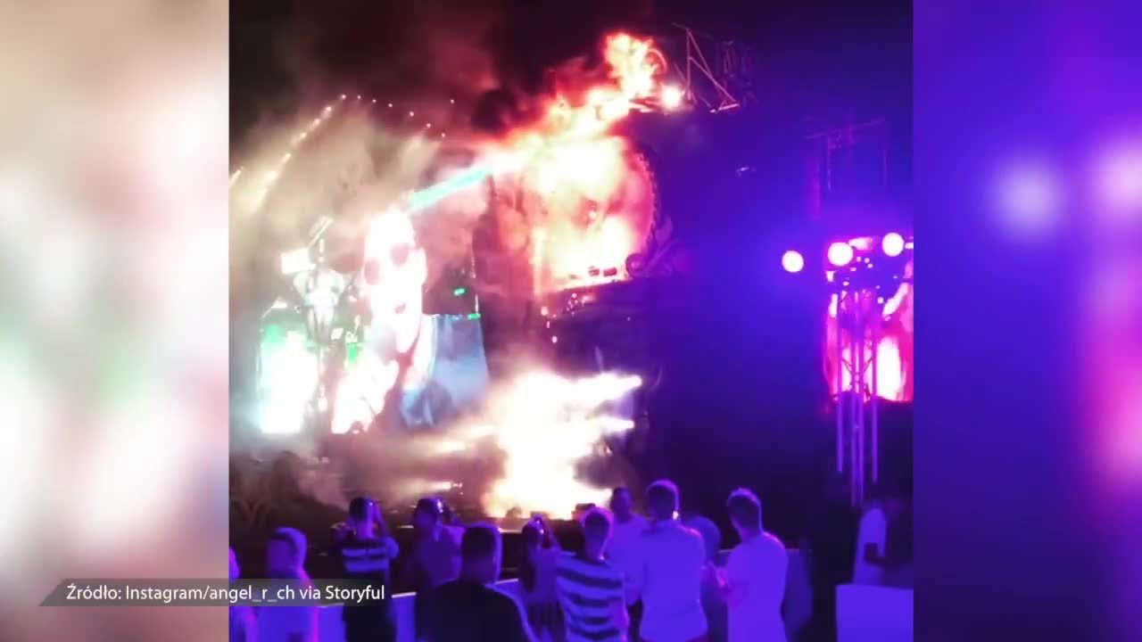 Pożar sceny na festiwalu Tomorrowland w Barcelonie. Ponad 20 tysięcy osób ewakuowanych