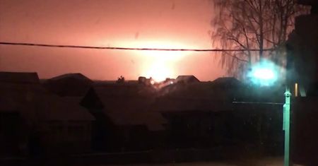 Niebo nad Moskwą rozjaśniało jak w dzień
