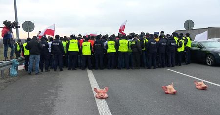 Koniec protestu rolników na A2