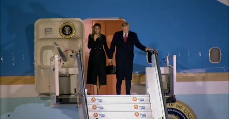 D. Trump już we Francji. Z pokładu Air Force One pouczył E. Macrona