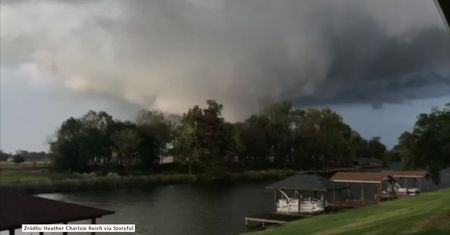 Chwile grozy w Natchitoches. Tornado na północy Luizjany
