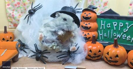 Ten chomik jest już gotowy na Halloween