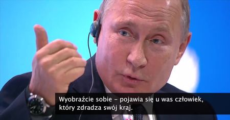 W. Putin: Skripal to drań i zdrajca ojczyzny
