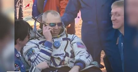 Powrót z kosmosu na ziemię. Trójka astronautów z Międzynarodowej Stacji Kosmicznej już w Kazachstanie