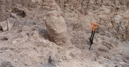 PUŁAWY: PÓŁTONOWA BOMBA LOTNICZA WYKOPANA NA TERENIE PUŁAW