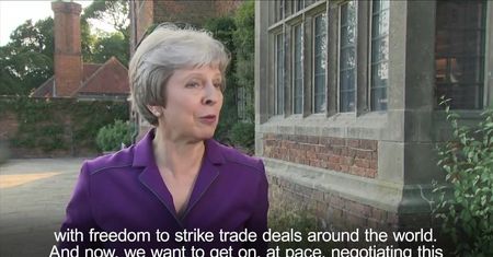 T. May: Brytyjski rząd chce strefy wolnego handlu między Wielką Brytanią a Unią Europejską