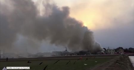 Katastrofa japońskiego helikoptera wojskowego. Maszyna spadła na osiedle mieszkalne