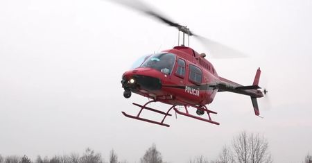 Śmigłowcowy patrol na czas Wielkanocy.