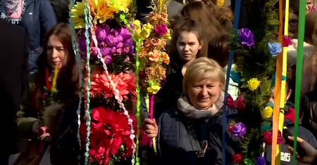 Łódzkie parafie rywalizowały w konkursie na najpiękniejszą palmę