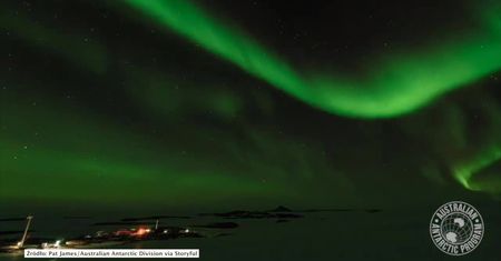 Zorza polarna nad Antarktydą. Wyjątkowe nagranie australijskich badaczy