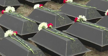 Pochowano przypadkowo odnalezione szczątki 100 żołnierzy Armii Czerwonej. Zginęli w Bitwie pod Halbe