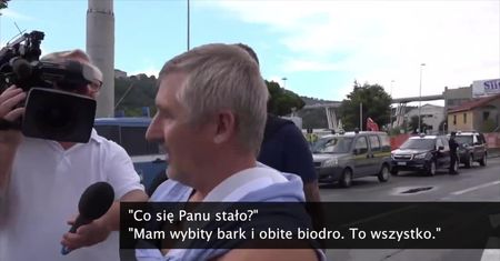Cudem przeżył katastrofę w Genui. Most niemal zawalił mu się na głowę