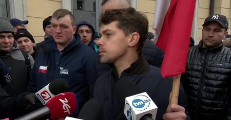 Policja interweniowała podczas protestu rolników z Agrounii w Warszawie