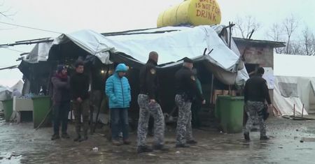 Likwidacja obozu dla migrantów przy granicy Bośni i Hercegowiny z Chorwacją