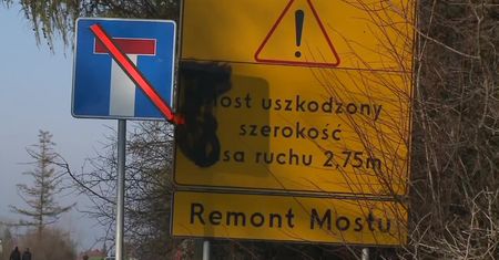 Most nad Dunajcem został zamknięty na czas remontu. Mieszkańców nikt nie poinformował