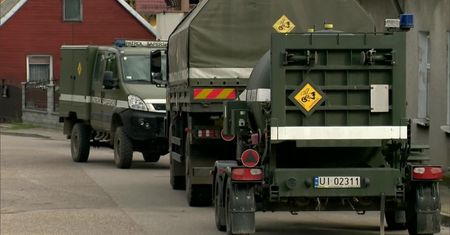 Po ewakuacji mieszkańców saperzy wywieźli z Kolna dwa niewybuchy